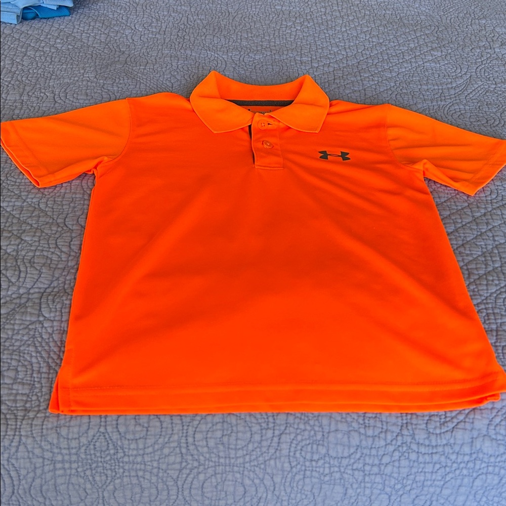 Under Armour Kids Bright Orange Polo
